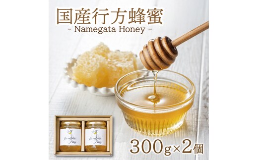 【国産】 行方蜂蜜 300g×2個 （ ギフト BOX入り ）｜はちみつ 調味料 贈り物 茨城県 行方市(HR-4)
