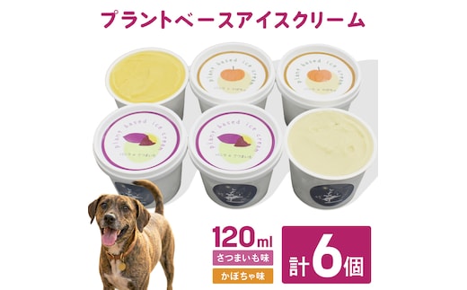 プラントベースアイスクリームセット for humans and dogs さつまいも味・かぼちゃ味｜茨城県 行方市 ふるさと納税 アイス お菓子 植物性ミルク 豆乳 スイーツ デザート（HZ-2）