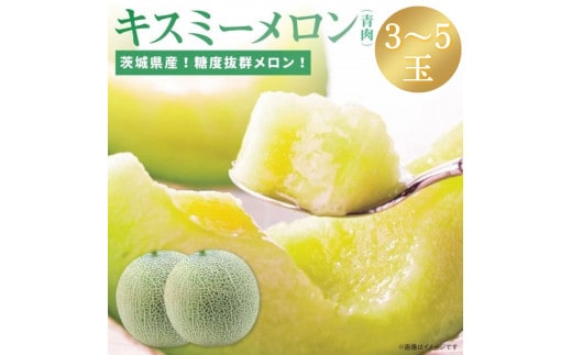 2026年先行予約！糖度抜群！奇跡のキスミーメロン（青肉）3～5玉入り