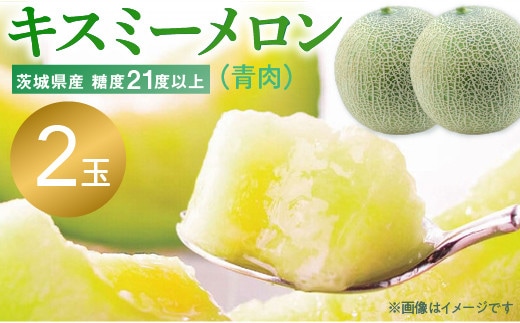 2026年先行予約！糖度抜群！奇跡のキスミーメロン（青肉）2玉入り