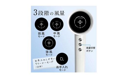 美ルル イオン ユーロス（速乾マイナスイオンドライヤー) チャコール