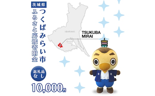 【 返礼品なし 】 茨城県 つくばみらい市 ふるさと応援寄附金 （ 10,000円 ) [BH18-NT]