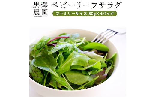 黒澤農園 の ベビーリーフサラダ （ 50g × 6パック ） 使い切りサイズ ベビーリーフ サラダ 生野菜 食べやすい 若葉 使い切り 旬 新鮮 国産 彩り 大容量 [DS01-NT]