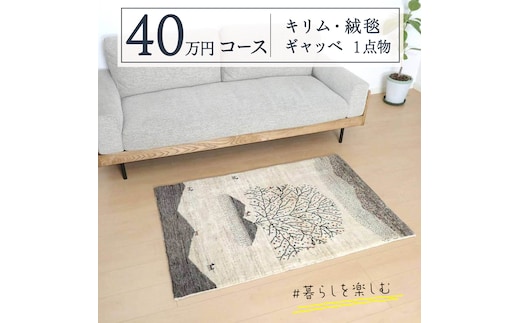 【 40万円コース 】 キリム・絨毯・ギャッベ 豊富なカタログから自由に選べる！【各 限定1点 】 キリム 絨毯 ギャッベ ラグ 手織り 最高級 天然 玄関 じゅうたん