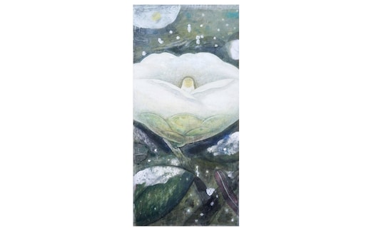 【 限定 1点 】 「 寒椿 」 絵画 アート アトリエ 飛動庵 [BG33-NT]