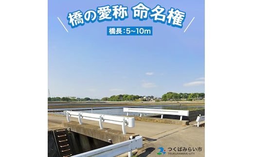 つくばみらい市 橋の愛称 命名権 （橋長5m～10m） 命名 橋 名づけ 権利 広告 ネーミングライツ [EO01-NT]