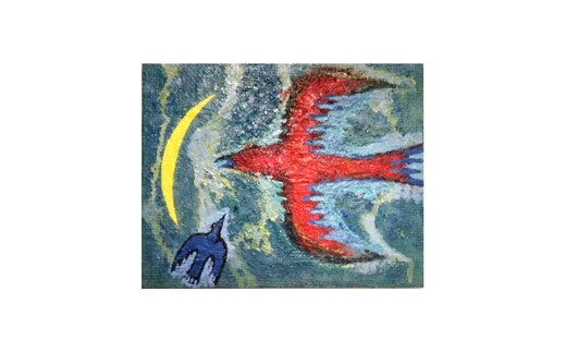 【 限定 1点 】さまよう鳥 絵画 絵 アート アトリエ 飛動庵 [BG54-NT]
