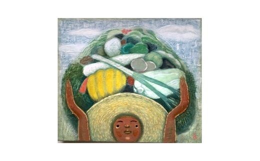 【 限定 1点 】収穫 1 絵画 絵 アート アトリエ 飛動庵 [BG60-NT]