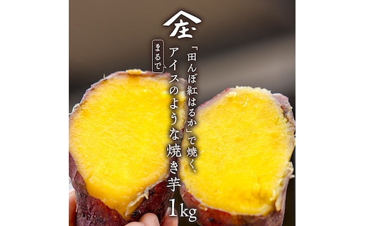 「田んぼ 紅はるか」で焼く、まるでアイスのような焼き芋 1kg(個包装) 冷凍 焼き芋 芋 さつまいも おやつ スイーツ 茨城 庄七農園 [BK28-NT]