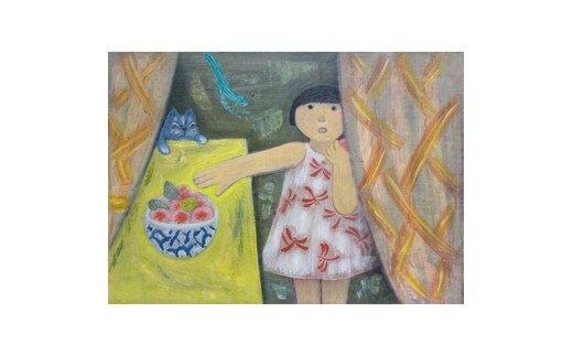 【 限定 1点 】おやつ 絵画 絵 アート アトリエ 飛動庵 [BG76-NT]