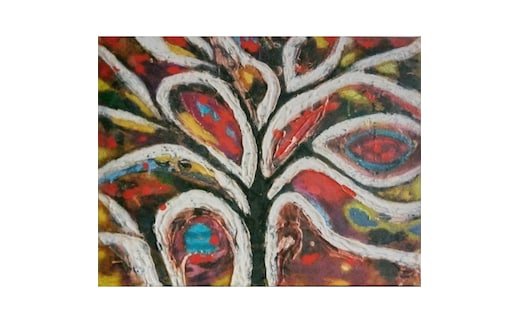【 限定 1点 】生命の樹 絵画 絵 アート アトリエ 飛動庵 [BG85-NT]