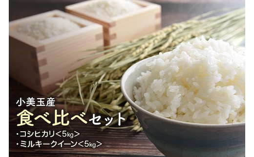 令和7年産 小美玉産コシヒカリ・ミルキークイーン食べ比べセット（白米）10kg 17-L