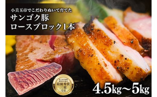 サンゴク豚 ロース1本（4.5kg～5kg） 2-E