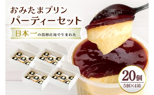 おみたまプリン 20個入り カラメルジュレ パーティーセット 8-I