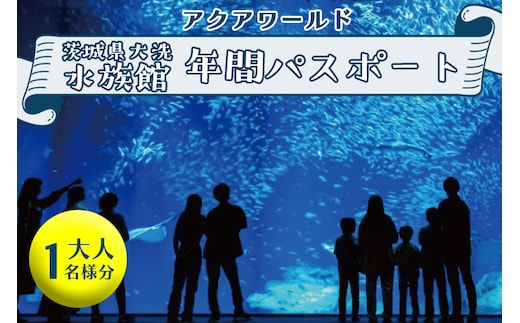 アクアワールド茨城県大洗水族館 年間パスポート 大人1名 大洗 チケット 券 アクアワールド 水族館