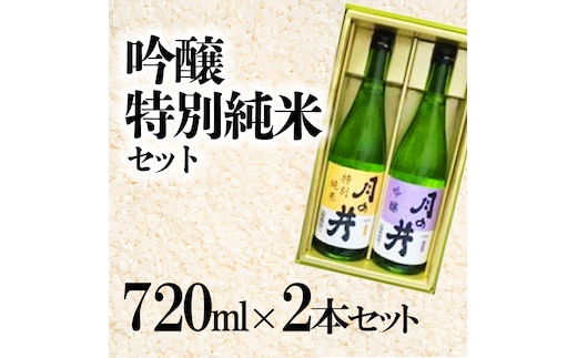 月の井 吟醸酒 & 特別純米酒 2種 (720ml×2) 飲み比べ セット日本酒 吟醸酒 特別純米酒 1440ml お酒 呑み比べ つきのい