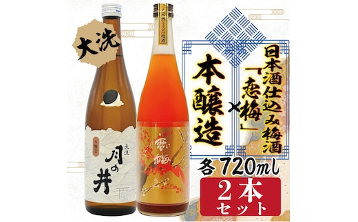 本醸造 720ml 日本酒 仕込み 梅酒 恋梅 720ml 2本 セット 月の井 大洗 地酒 国産梅 日本酒 茨城