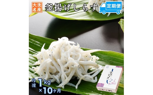 定期便 釜揚げしらす (1kg×10か月) 天然 釜揚げ ふっくら しらす シラス 魚 さかな 魚介 離乳食