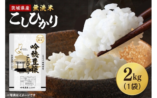 【選べる内容量】 ＜令和7年産＞ 無洗米 こしひかり 2kg タピオカ精米 コシヒカリ こしひかり 米 ごはん コメ お米 白米 精米 精米済み 国産 茨城県産