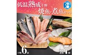 低温熟成干物 6枚 焼魚 煮魚 7パック セット さば あじ ほっけ いわし 鮭 切り身 冷凍 ひもの 魚 さかな 干物 工場直送
