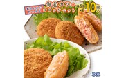 ずわいかにコロッケ 海老カツ 10個セット (5個×2種) ズワイガニ カニ かに 海老 えび エビ かじま 惣菜 冷凍