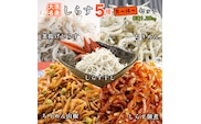 しらす 5品 食べ比べ セット (釜揚げしらす しらす干し ちりめん ちりめん山椒 しらす佃煮) 天然 大洗 シラス  離乳食