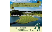太平洋クラブ大洗シャーウッドコース 利用券 9,000円分 (3,000円×3枚) ゴルフ コース 全日利用可 ゴルフ場 大洗 茨城 プレー券
