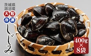 涸沼産 大粒 冷凍 シジミ 3.2kg （400ｇ×8袋） しじみ 蜆 大和しじみ ヤマトシジミ 大玉 砂抜き済 冷凍 味噌汁 スープ 魚貝類 貝 オルニチン コハク酸 小分け