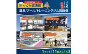 ゆっくら健康館　温泉/プール/トレーニングジム回数券（11枚綴り×2セット） チケット 温泉 プール トレーニングジム レジャー お出かけ 旅行 旅 癒し 入浴 日帰り入浴