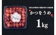 かつをうめ 1kg 昔ながら 老舗 伝統 国産 大洗 大洗町 梅干し 梅干 梅 うめぼし うめ