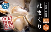 大洗産鹿島灘天然はまぐり 5kg 冷蔵 お吸い物 ハマグリ 蛤 貝 砂抜き処理 魚介類 大洗産 天然 はまぐり