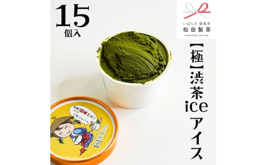 【極】渋茶ice アイス 15個入 アイスクリーム あいす ふるさと納税 ギフト スイーツ お菓子 お祝い 詰合せ [AF025ya]