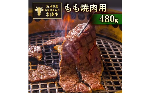 茨城県産高級黒毛和牛「常陸牛」 もも焼肉用 480g [AI009ya]