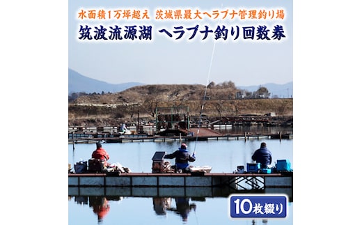 筑波流源湖 ヘラブナ釣り回数券（10枚綴り） [AZ001ya]