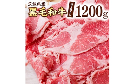 茨城県産 黒毛和牛 切り落とし 1200g [AI012ya]