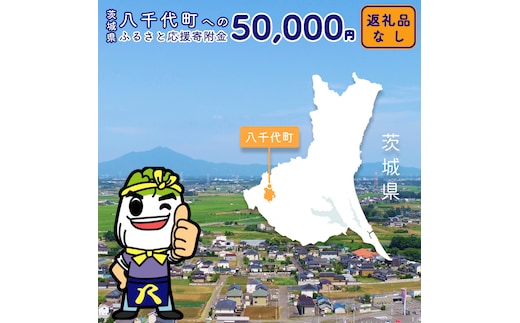 【 返礼品なし 】茨城県 八千代町 ふるさと応援寄附金 （ 50,000円 ) [ZZ005ya]