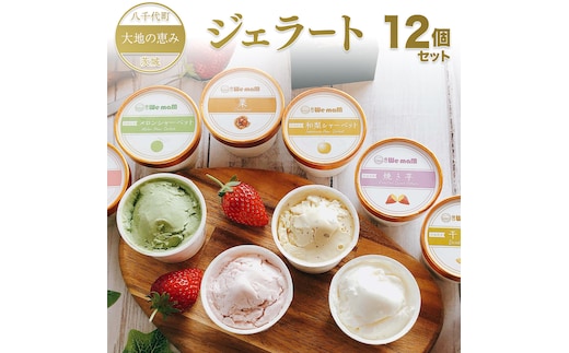 八千代町 大地の恵み ジェラート 12個 セット アイス ソルベ スイーツ デザート 詰め合わせ 詰合せ ふるさと納税 10000円 特製 [AU092ya]