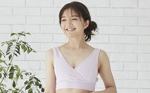 【母乳育児支援D】 マタニティ 兼用 授乳ブラ （モーハウスブラ）& 授乳服（CARINO-DT チュニック）2点セット