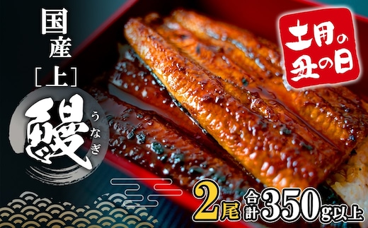 【土用の丑の日までにお届け】 国産 うなぎ 蒲焼 2尾 350g以上 鰻 うなぎ蒲焼 蒲焼き 人気 丑の日 ウナギ うな重 魚 魚介 ギフト K2185
