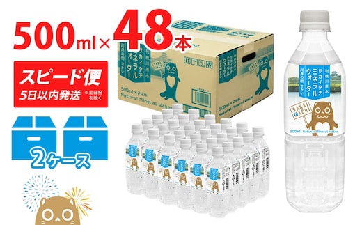 利根川原水 サカイタチ ミネラルウォーター 500ml× 48本!!(24本×2ケース)