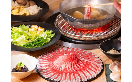 赤坂 炭火しゃぶしゃぶ 高嶺の豚 梅山豚オリジナルディナー ペアチケット