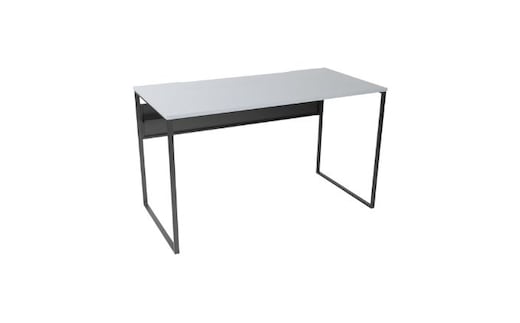 【＆FREL】ワークテーブル 天板（グレー）脚/フレーム（ブラック）幅120 奥行60 高さ72 インテリア デスク シンプル ワークデスク 作業デスク 作業テーブル パソコンデスク ※離島への配送不可