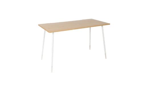 【＆FREL】ワークテーブル 天板（ナチュラルオーク）脚/フレーム（ホワイト）幅90 奥行45 高さ72 インテリア デスク シンプル ワークデスク 作業デスク 作業テーブル パソコンデスク ※離島への配送不可