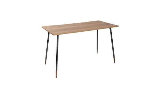 【＆FREL】ワークテーブル 天板（ミディアムオーク）脚/フレーム（ブラック）幅90 奥行45 高さ72 インテリア デスク シンプル ワークデスク 作業デスク 作業テーブル パソコンデスク ※離島への配送不可