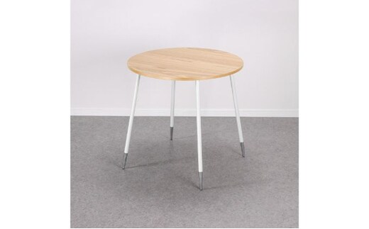 【＆FREL】FS サークルテーブル 天板 突板ナチュラルオーク 幅75cm 奥行75cm 高さ72cm インテリア 家具 おしゃれ シンプル モダン 円形 ワークデスク ダイニングテーブル スタイリッシュ 耐久性 ※離島への配送不可