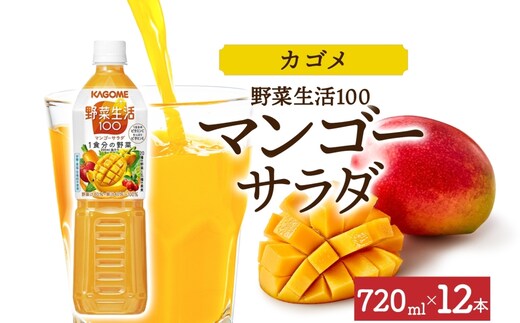 野菜生活100 マンゴーサラダ 720mlPET×12 ns038-059-12