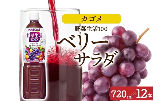 野菜生活100 ベリーサラダ 720mlPET×12 ns038-061-12