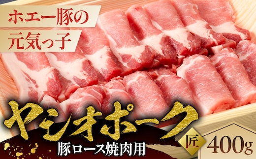 ヤシオポーク匠豚ロース焼き肉用400g ns145-005
