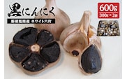 那須高原産ホワイト六片 黒にんにく 300g×2袋【 栃木県 那須塩原市 】 ns066-003