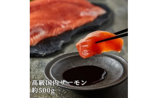 【【国産】高級サーモン】【皮なしフィレ 約500g】産地直送 天然仕立て おつまみ 高級 ※沖縄・離島への配送不可